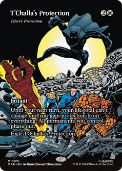 T'Challa's Protection - Teferi's Protection (Borderless) [Marvel Universe: Eter - Image 1