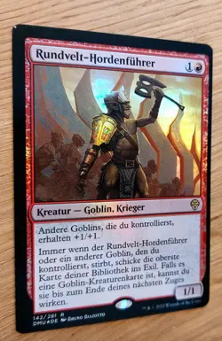 Mtg Magic: # FOIL # Rundvelt-Hordenfuhrer, Hordemaster, DEUTSCH, Goblin Lord - Image 2