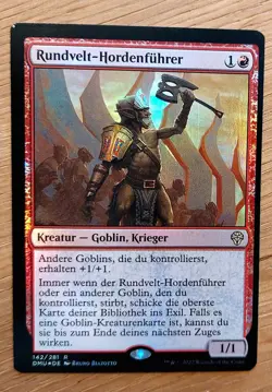 Mtg Magic: # FOIL # Rundvelt-Hordenfuhrer, Hordemaster, DEUTSCH, Goblin Lord - Image 3