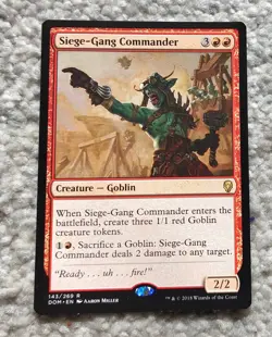 Mtg Magic: Belagerungstrupp-Kommandant / Siege-Gang Commander, English Nearmint - Image 1