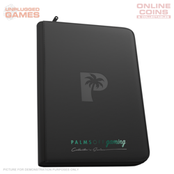 Palms Off Gaming Collector's Series Top Loader Zip Binder - 9 Pocket - Black - Image 1