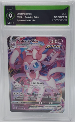 2021 Pokemon - Sylveon VMAX - Evolving Skies - 075/203 FULL ART / DEGREE 9 PSA - Image 1