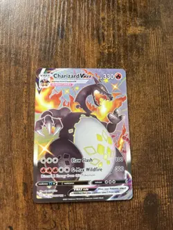 Pokemon TCG Charizard VMAX SV107/SV122 Shining Fates Full Art Shiny Holo - Image 1