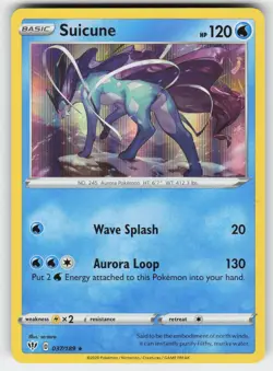 Suicune 037/189 Holo Rare Darkness Ablaze Pokemon Near Mint - Image 1