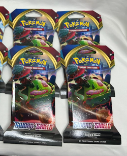 Pokemon Sword and Shield Base Set Sleeved Booster Packs Lot of 10 new sealed - Image 3