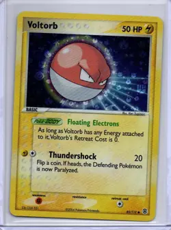 Pokemon Voltorb [Reverse Holo] 85/112 Fire Red & Green Leaf - Image 1