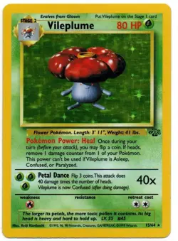 Pokemon Vileplume - Jungle Holo Rare 15/64 - Image 1