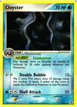 Pokemon Cloyster 20/112 Rare Fire Red And Leaf Green LP - Image 1