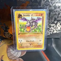 Aerodactyl 16/62 1st Edition Fossil Set Rare Non-Holo Pokemon Card - Image 1