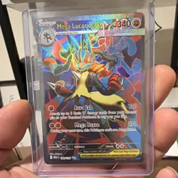 The Pokemon Company Pokemon TCG ME01 Mega Lucario EX 160/132 UR FA Holo EN - Image 1