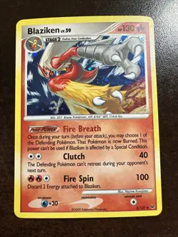 Blaziken 3/127 Pokemon TCG Platinum MINOR DMG - Image 1