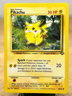 Jungle Pikachu 60/64 Common Pokemon Unlimited LP - Image 1