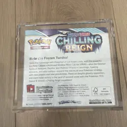 Pokemon TCG Sword & Shield: Chilling Reign Booster Box Sealed W Acrylic Case - Image 3