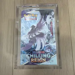 Pokemon TCG Sword & Shield: Chilling Reign Booster Box Sealed W Acrylic Case - Image 4
