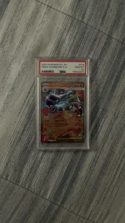Mega Charizard X ex 013/094 Phantasmal Flames EN Holo Full Art PSA 10 2025 - Image 1