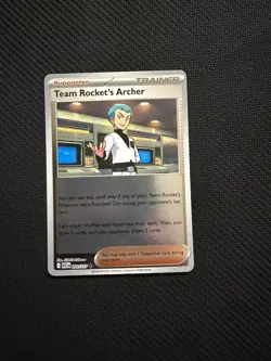 Team Rocket's Archer 201/217 Uncommon Ascended Heroes Pokemon Reverse Holo NM - Image 1