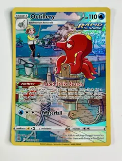 Octillery TG03/TG30 Ultra Rare Brilliant Stars Trainer Gallery Pokemon Card * NM - Image 1