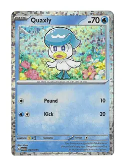 Pokemon McDonald's Promo Quaxly 003/015 - Holo - NM-MT OR BETTER - Image 1