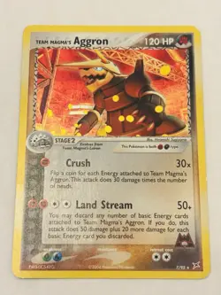 The Pokemon Company Team Magma's Aggron 7/95 Team Magma vs Aqua Holo Eng 2004 - Image 1