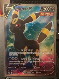 Umbreon V 188/203 Ultra Rare Evolving Skies Pokemon Near Mint - Image 1