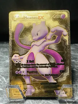 Mewtwo EX Gold Display Card Pokemon TCG - Image 1