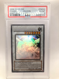 Yu-Gi-Oh! Power Tool Dragon Unlimited Ghost Rare RGBT-EN042 PSA 6 - Image 1