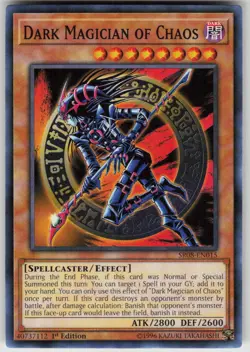 DARK MAGICIAN OF CHAOS SR08-EN015 COMMON / SHORT PRINT YU-GI-OH LIGHTLY PLAYED - Image 1