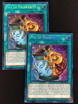 Yugioh Pot of Prosperity MP22-EN037 1st Secret x2 (NM) - Image 1