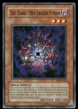 The Dark - Hex-Sealed Fusion FET-EN028 Flaming Eternity Yu-Gi-Oh Unlimited LP - Image 1