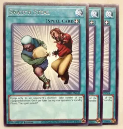 3x Snatch Steal 1st Edition Rare PHRE-EN049 Yu-Gi-Oh! - Image 1