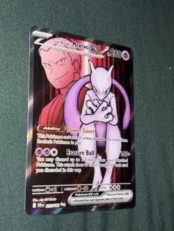 Pokemon TCG Destined Rivals Team Rocket's Mewtwo EX 213/182 Ultra Rare Card - Image 3