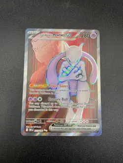 Pokemon TCG Team Rocket's Mewtwo EX 213/182 Destined Rivals Ultra Rare - Image 1