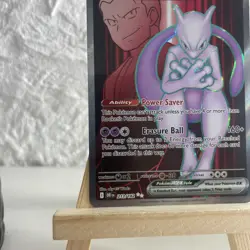 Pokemon TCG Destined Rivals Team Rocket's Mewtwo EX 213/182 Ultra Rare Card mint - Image 5