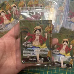 One piece card French Luffy Musee Grevin op13-001 promo sealed official - Image 1