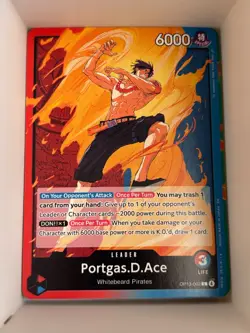OP13-002 Portgas.D.Ace English L One Piece TCG Card Game - Image 1