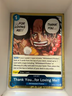 OP08-053 Thank You...for Loving Me!! English R One Piece TCG Card Game - Image 1