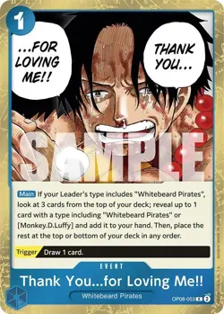 OP08-053 Thank You...for Loving Me!! English R One Piece TCG Card Game - Image 2