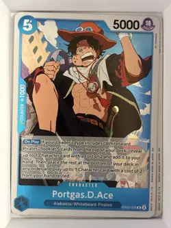 EB02-028 Portgas.D.Ace English R One Piece TCG Card Game - Image 1