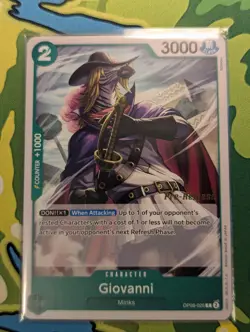 One piece - Giovanni (OP08-026) Pre Release Promo English - NM - Image 1