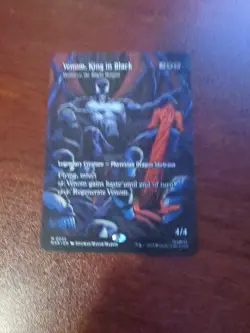 MTG Venom, King In Black / Skithiryx, The Blight Dragon Borderless Spider-Man NM - Image 1