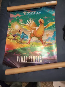 MTG Final Fantasy Chocobo 18 x 24 FOIL Promo Poster Magic The Gathering - Image 1