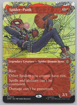 MTG - Spider-Punk (0210) (Borderless) - Marvel's Spider-Man (SPM) -F656 - Image 1