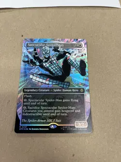 MTG SPECTACULAR SPIDER-MAN TEXTURED FOIL Magic the Gathering NM/M 0237 IN HAND - Image 4