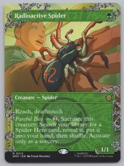 MTG - Radioactive Spider (Borderless) - Marvel's Spider-Man (SPM) -F657 - Image 1