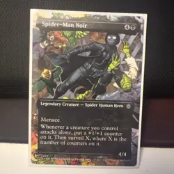 Spider-Gwen, Web Warrior/Spider-Man Noir Full Art Borderless MTG BUNDLE - Image 4