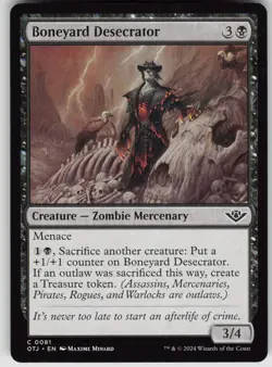 MTG Boneyard Desecrator 81 Outlaws of Thunder Junction C Normal NM - Image 1