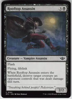 MTG Rooftop Assassin 103 Outlaws of Thunder Junction C Normal NM - Image 1