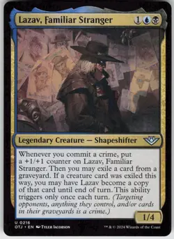 MTG Lazav, Familiar Stranger 216 Outlaws of Thunder Junction U Normal NM - Image 1