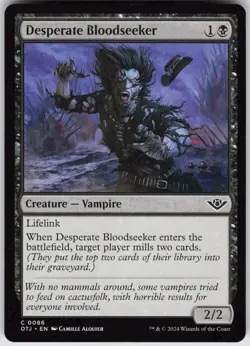 MTG Desperate Bloodseeker 86 Outlaws of Thunder Junction C Normal NM - Image 1