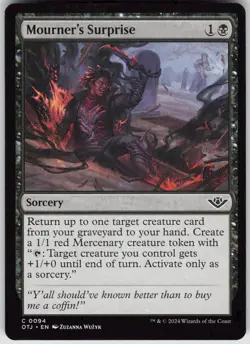 MTG Mourner's Surprise 94 Outlaws of Thunder Junction C Normal NM - Image 1
